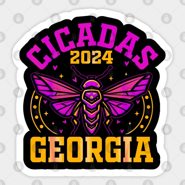 CICADAS 2024 Cicadas 2024 Sticker TeePublic